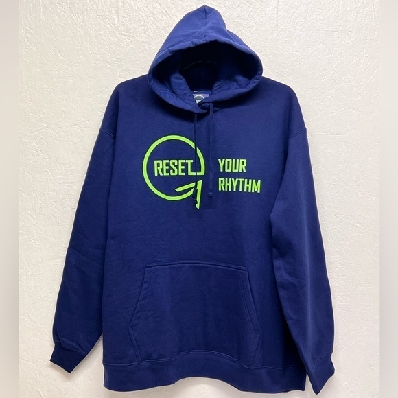 RESET Other - 𝅺MEN'S Graphic Hooded Sweatshirt 'Reset NWT
Your Rhythm' Size 2XL